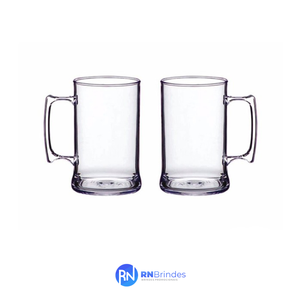 Caneca De Acrílico Personalizada Em Adesivo Vinil 400 ML