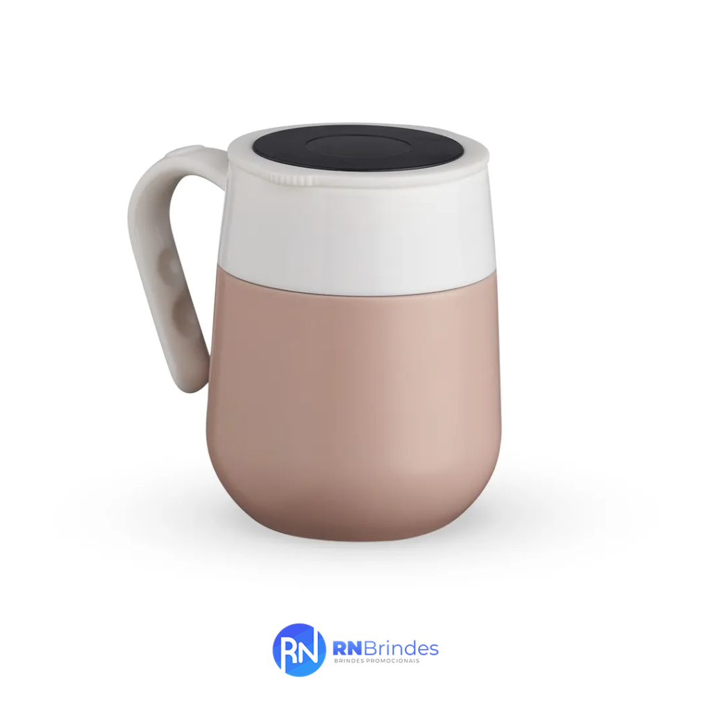 Caneca Térmica Inox 500ml com Display LED